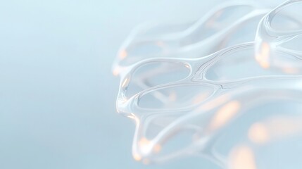 minimalist conceptual artwork featuring glowing biomechanical structures resembling futuristic prosthetic limbs