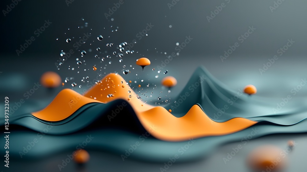 Poster mesmerizing rainfall pattern map a fluid topographic terrain with an intricate network of contour li