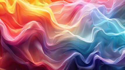 Fototapeta premium Abstract Colorful Fabric Waves