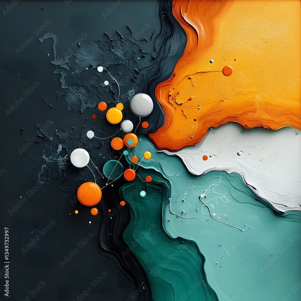 Poster mesmerizing topographic data landscape with captivating weather data visualization featuring an abst
