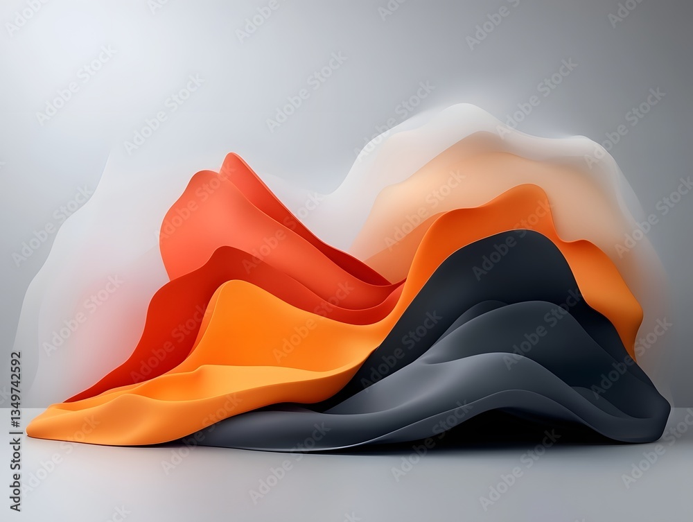 Poster striking gradient effects and vivid data representation create a hypnotic precipitation pattern map 