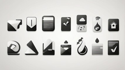 "Academic Subjects and Education Icons Set 2 of 2 – Thin Line Vector Symbols, Transparent Background, 512x512 Pixel Perfect"