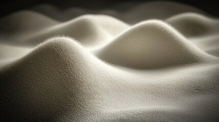 Soft fabric texture resembling gentle hills, creating serene atmosphere