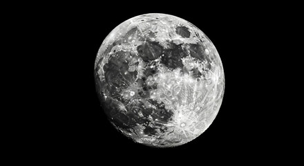 Detailed Close Up of the Moon s Surface Lunar Craters and Texture Night Sky