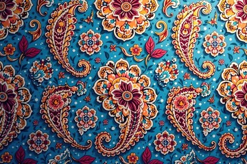 Subtle paisley motif seamlessly repeats creating a cohesive, soft backdrop , decor, classic