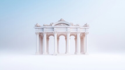 Obraz premium Elegant white archway, classical style