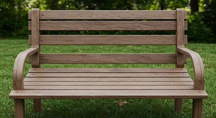 Carved Wooden Bench, Garden Furniture, Outdoor Seat