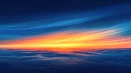 Epic Sunset Above Clouds