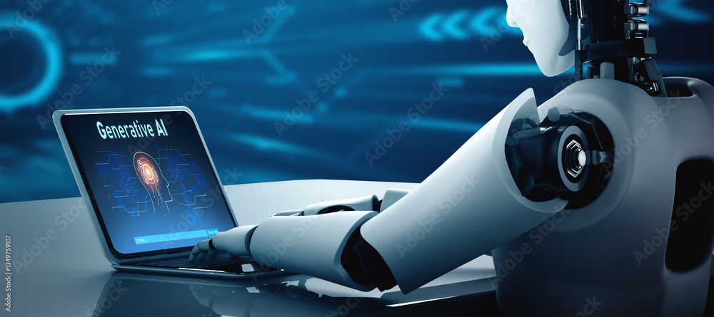Poster generative ai virtual assistant tools for prompt engineer and user for ease of engage artificial int
