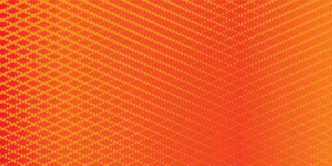 Obraz premium Dots halftone orange color pattern gradient texture with technology digital background. Dots pop art comics with summer background.eps10