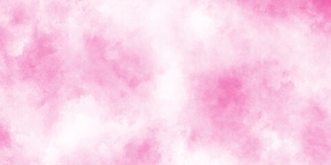 Abstract magenta shades aquarelle illustration, pink smoke transparent effect overlay watercolor canvas for creative grunge design, romantic Pastel Pink watercolor background.