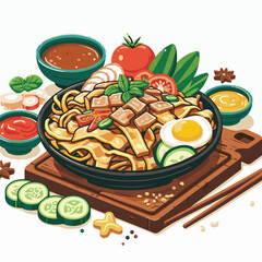 cuisine, delicious, asian, dish, food, traditional, meal, plate, malaysia, chinese, lunch, singapore, penang, dinner, tasty, char, noodles, asia, stir, shrimp, teow, sauce, gourmet, egg, hawker, kway,