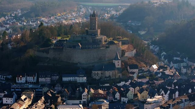 dillenburg germany in the sun 4k 25fps video