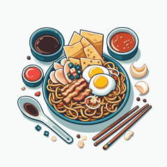 cuisine, delicious, asian, dish, food, traditional, meal, plate, malaysia, chinese, lunch, singapore, penang, dinner, tasty, char, noodles, asia, stir, shrimp, teow, sauce, gourmet, egg, hawker, kway,