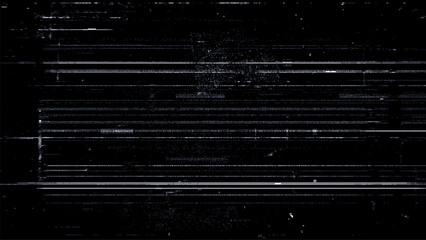 Digital noise. Abstract distortion static texture. Vector. Minimalistic digital glitch art. pixel graphics. VHS grainy texture. Black background. Retro game aesthetics backdrop.