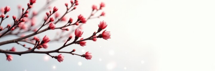 Dark brown branches on white background with subtle light, nature, shadow