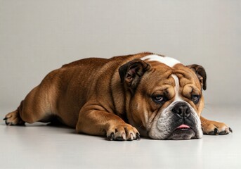 Obraz premium english bulldog portrait