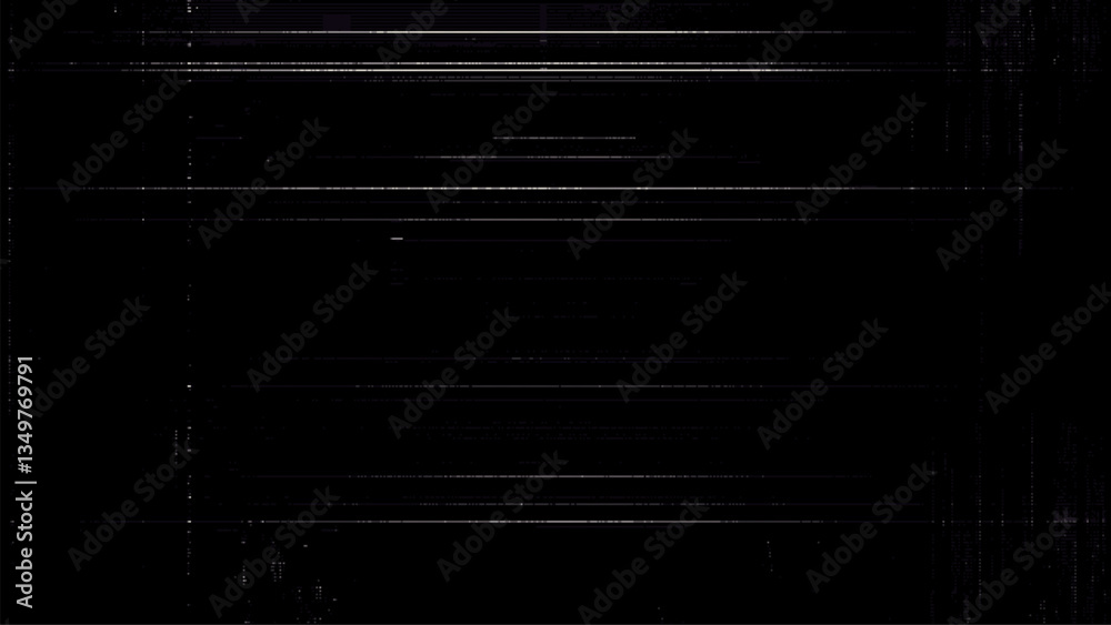 Aufkleber Digital noise. Abstract distortion static texture. Vector. Minimalistic digital glitch art. pixel graphics. VHS grainy texture. Black background. Retro game aesthetics backdrop.
