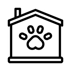 pet adoption line icon
