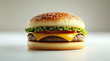 Classic burger with Lettuce, Tomato, and Cheese