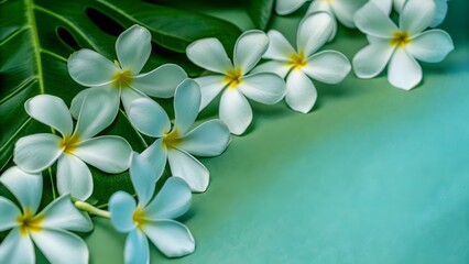 Obraz premium Spring floral arrangement of jasmine flowers a