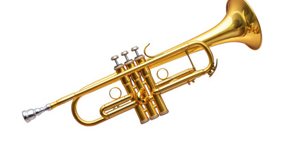 Obraz premium trumpet isolated on white background