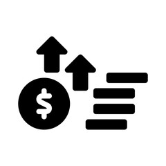 capital gains tax glyph icon