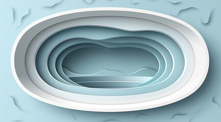 Fototapeta premium abstract blue background with round frame