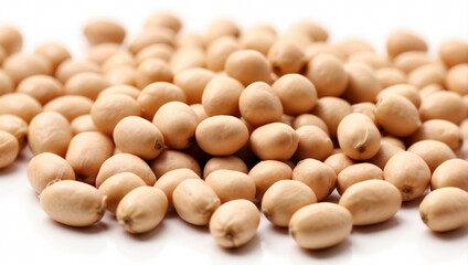 Soya beans isolated on a white background