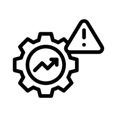risk management line icon