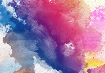 Cool splash background with gradient colors. Abstract watercolor background image with a liquid splatter of aquarelle paint