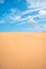 Stunning Sand Dunes of Taroa in La Guajira, Colombia under a Clear Blue Sky