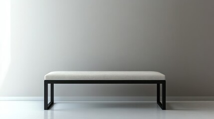 Modern Bench in Minimalist Room