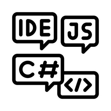 programming line icon