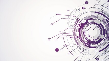 Abstract technology circular design
