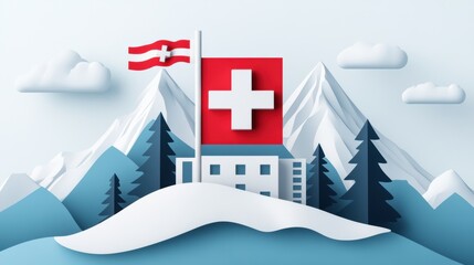 medical appreciation background, background with medical symbols overlay, honoring nurses dedication for international nurses day in a modern hospital setting