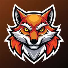 Cunning Orange Fox Mascot Logo for Gaming, Sports, and Team Identity