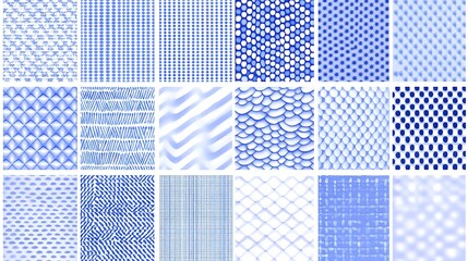 Blue Pattern Texture Collection.