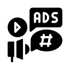 ads glyph icon
