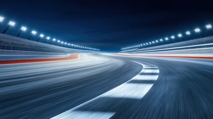 Night Race Track: Speed, Thrills, and the Blur of Lights