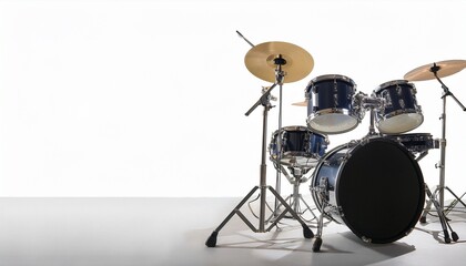 콘서트를 위한 밴드 장비가 놓여있는 이미지