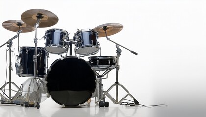 콘서트를 위한 밴드 장비가 놓여있는 이미지