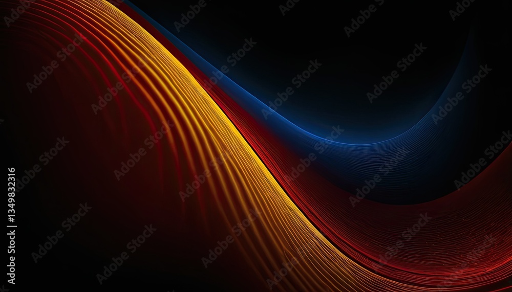 Poster abstract background pattern minimalistic wave clean simpe modern texture colorful shapes 5