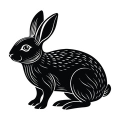 vector illustration of a rabbit