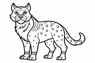 coloring page line art black sihouette vector