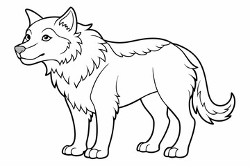 coloring page line art black sihouette vector