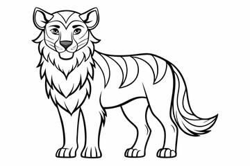 coloring page line art silhouette black vector