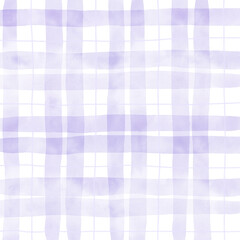 Purple Plaid Gingham Hand Drawn Background Pattern Overlay