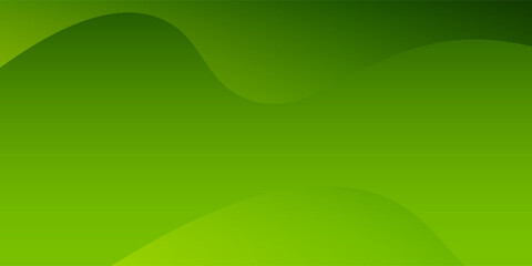 Abstract green gradient background with smooth, flowing wave shapes. A modern and natural design suitable for presentations, web design, and digital graphics.