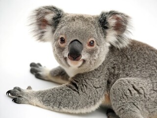 Naklejka premium koala on white background